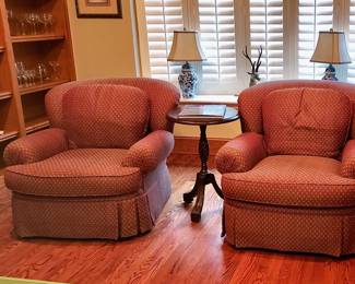 Armchairs W/Down Cushions