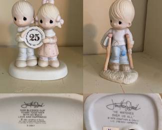 Jonathan David Porcelain Precious Moments Figurines