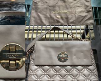 Kate Spade Gray Envelope Purse Like New