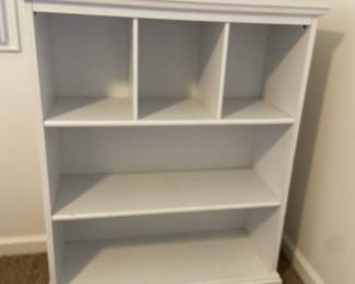 Several Small White Book Shelves