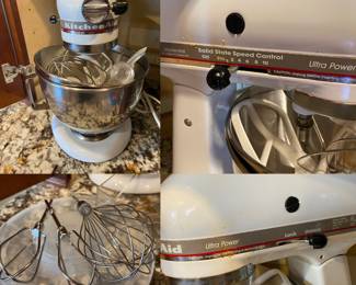 White Kitchenaid Ultra Power Mixer