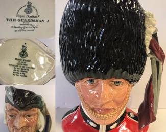 1986 Royal Doulton Toby Jug D 6755 The Guardsman 

Royal Doulton Toby Jug D 6534 Robin Hood