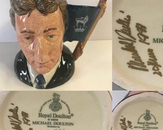 1988 Signed Michael Doulton Royal Doulton Toby Jug D 6808
