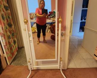Metal Cheval Mirror