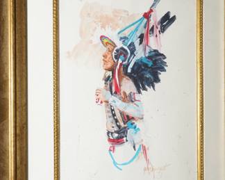 Indian painting by Guy Bennett