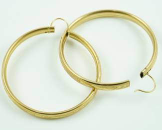 14k hoop earrings