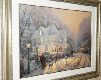 Thomas Kinkade signed & numbered lithograph