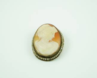 Vintage cameo pin