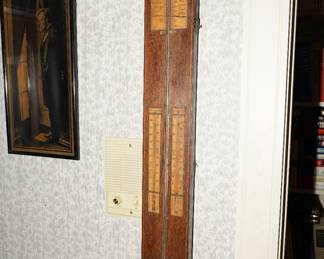 Antique English stick thermometer-unfortunately is missing a portion of the piece.