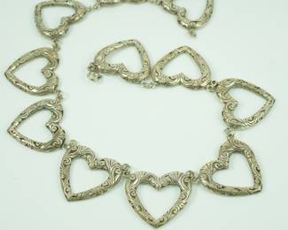 Sterling heart necklace