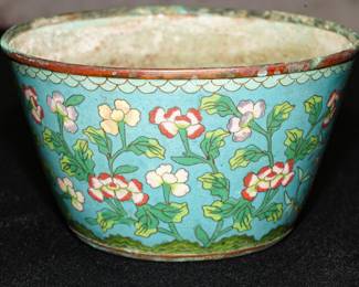 Vintage Chinese cloisonne bowl