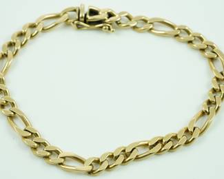 14k link bracelet