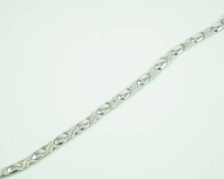 Sterling hugs & kisses bracelet