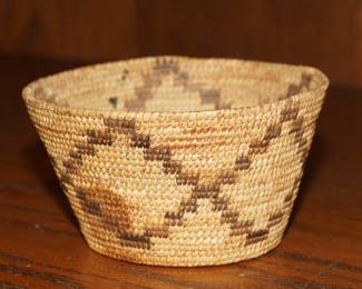 Geometric coil basket-Native American