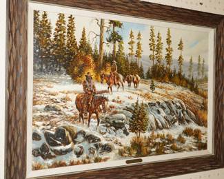 "New Trails" oil on canvas by Bradshaw