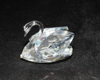 Swarovski crystal swan