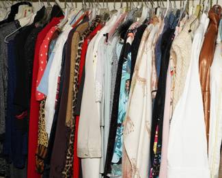 Loads of high end clothing, shoes, and boots available.