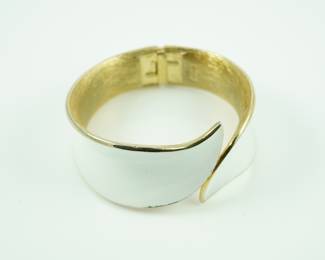 Enameled cuff bracelet