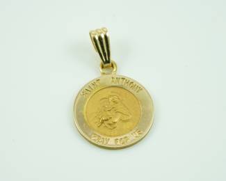 14k St. Anthony pendant