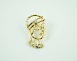 Goldplated pin