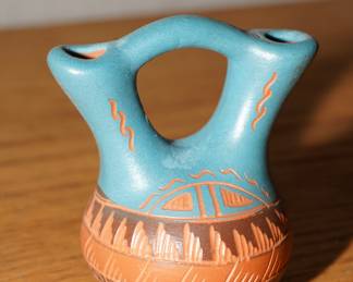 Small Navajo wedding vase by Bernice Watchman