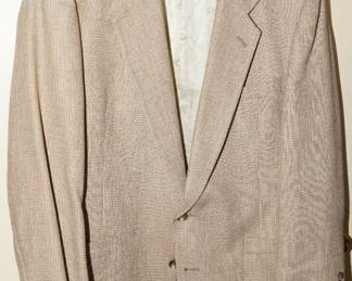 There are many sports jackets, blazers, and suits available from Dior, Hickey Freeman, Goldwaters, Ralph Lauren and more.