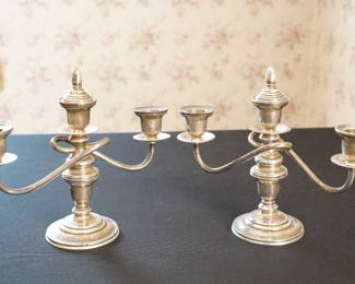 Sterling candelabra-being sold as a pair