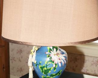 Vintage cloisonne table lamp