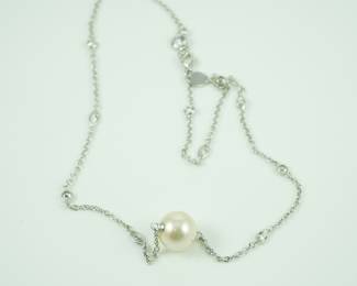 Sterling & pearl necklace