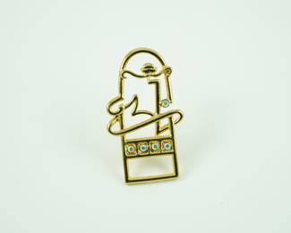 Goldplated pin