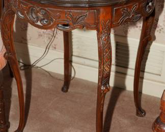 Vintage dark wood table