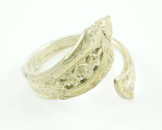 Antique sterling spoon ring