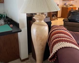 . . . standing ceramic lamp