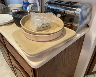 . . . stone ware quiche and pizza plates