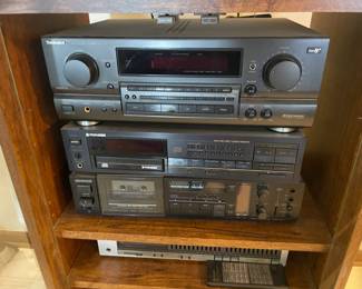 . . . a Technics receiver and Pioneer cassette player