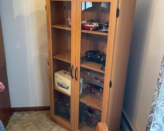 . . . display cabinet with die-cast cars!