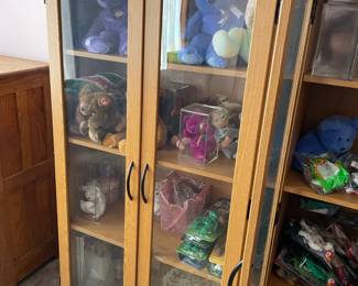 . . . display cabinets -- there are three!