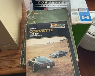 . . . Corvette car manuals
