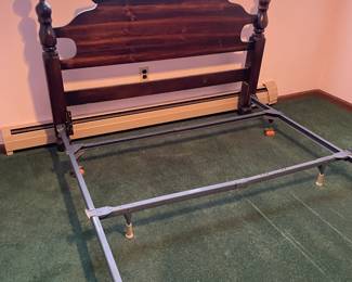 . . . full-sized pine headboard