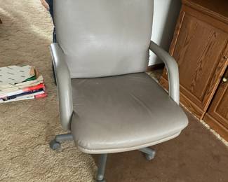 . . . leather office chair