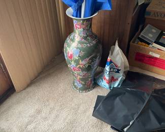 . . . large Asian-themed vase