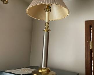 . . . a nice brushed-nickel/brass lamp
