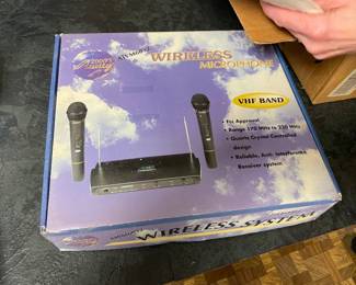 . . . a wireless microphone set