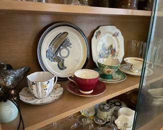 . . . cup and saucer collection and other treasures