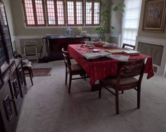 . . . beautiful dining table and chairs