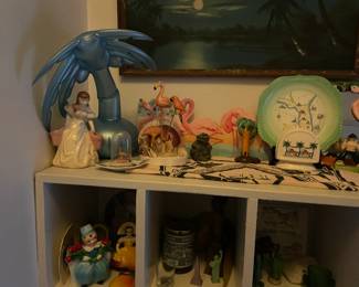 . . . treasures abound: flamingoes, palm trees,, and figurines