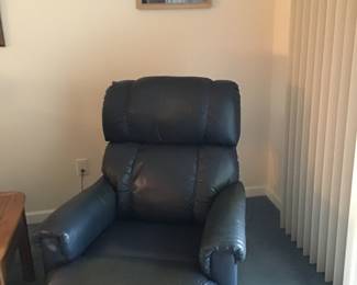 Leather recliner
