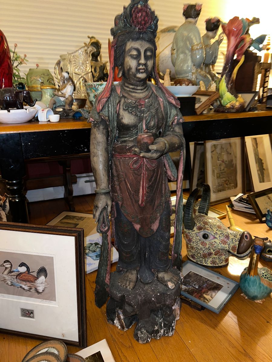 Amazing early Chinese Diety, Approx. 4 feet in height
