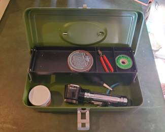 Toolbox With Jewelry And Soldering Supplies