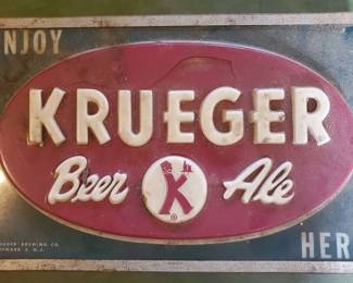 Krueger Beer Ale sign